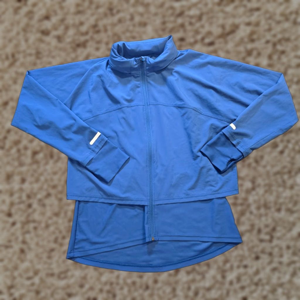 Sweaty Betty Sweaty Betty Jacket Womens XL Blue Fast Track Running Hooded Performance Jacket Track Size XL / US 12-14 / IT 48-50 - 1 Thumbnail