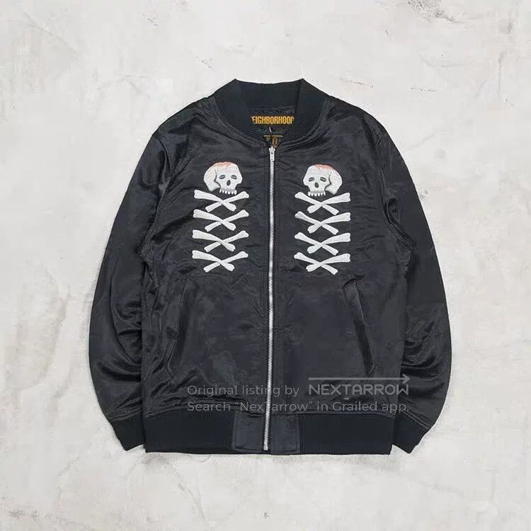 Neighborhood Neighborhood Skull Embroidered Jacket Size US L / EU 52-54 / 3 - 7 Thumbnail
