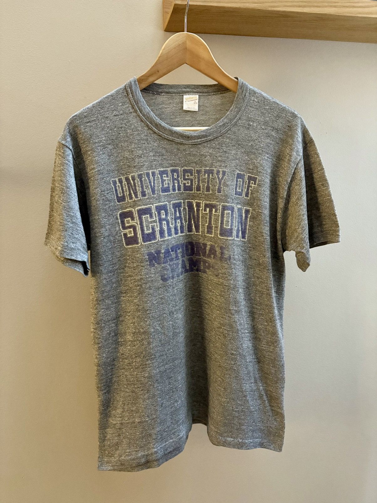 Vintage University of Scranton true VTG 70s National Champs shirt Size US L / EU 52-54 / 3 - 1 Thumbnail