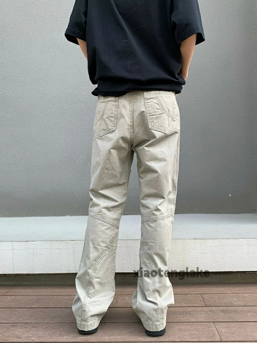 Designer × Japanese Brand × Vintage washed faded utility punk yuppie bootcut patchwork pants Size US 30 / EU 46 - 2 Thumbnail
