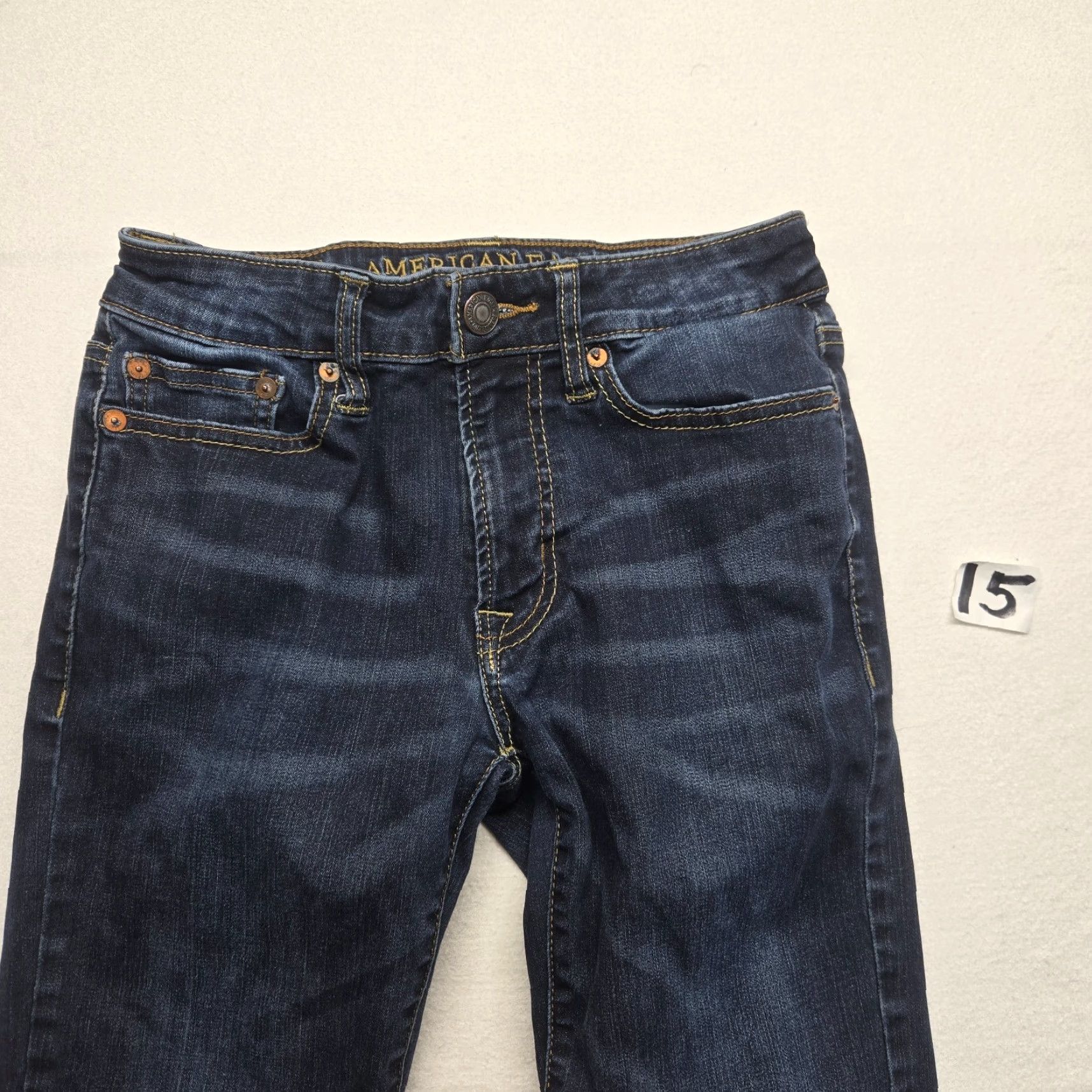 American Eagle Outfitters American Eagle Outfitters Jeans Men 26 x 28 Slim Straight Denim Blue 5-Pocket Design Size US 26 / EU 42 - 2 Thumbnail