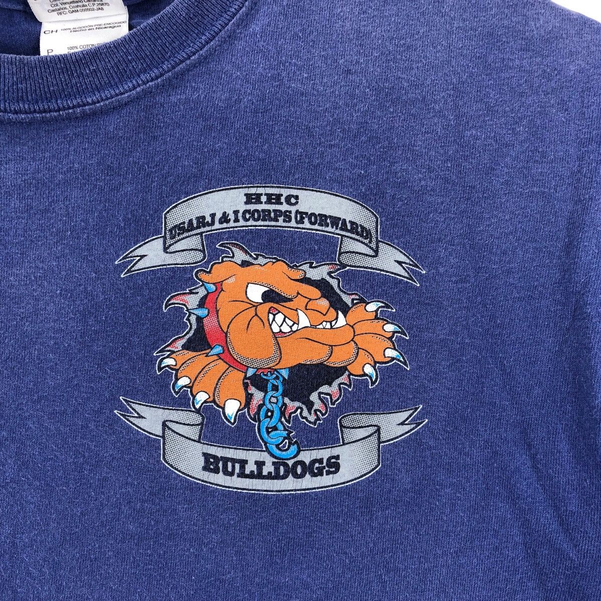 Vintage Vintage HHC BULLDOG Usarj And Icops faded T-shirt Size S / US 4 / IT 40 - 5 Thumbnail