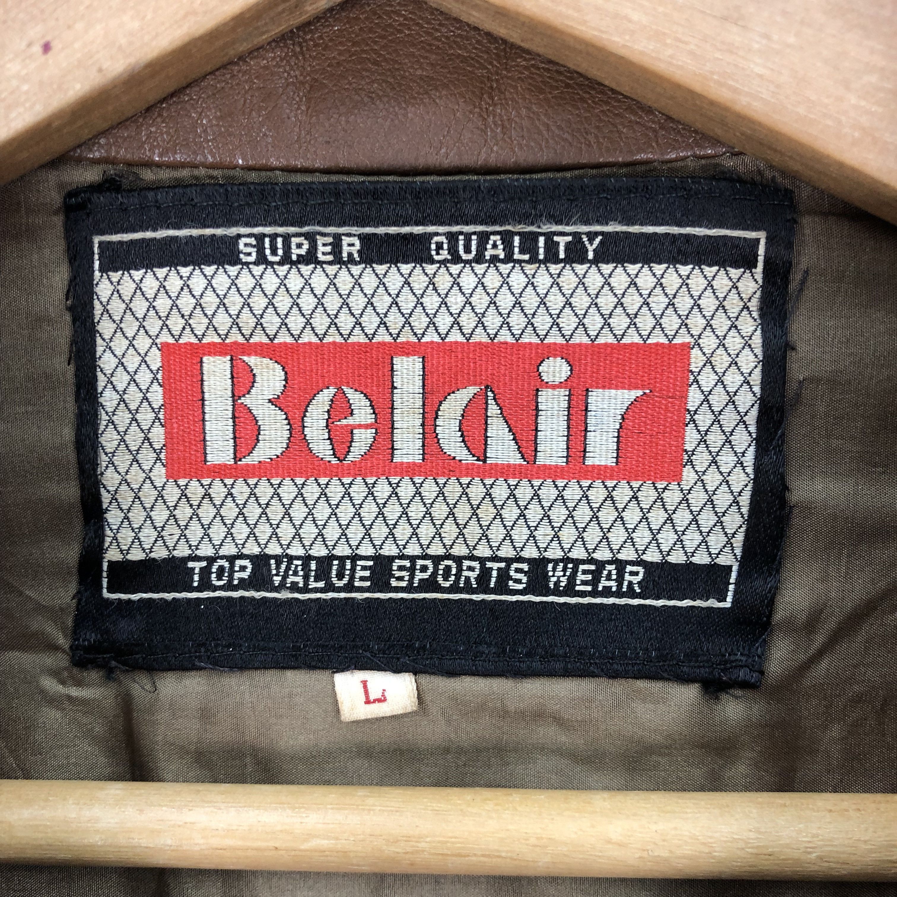 Japanese Brand × Vintage Vintage 90s Belair Leather Wool Knitted Jackets Size US S / EU 44-46 / 1 - 4 Thumbnail