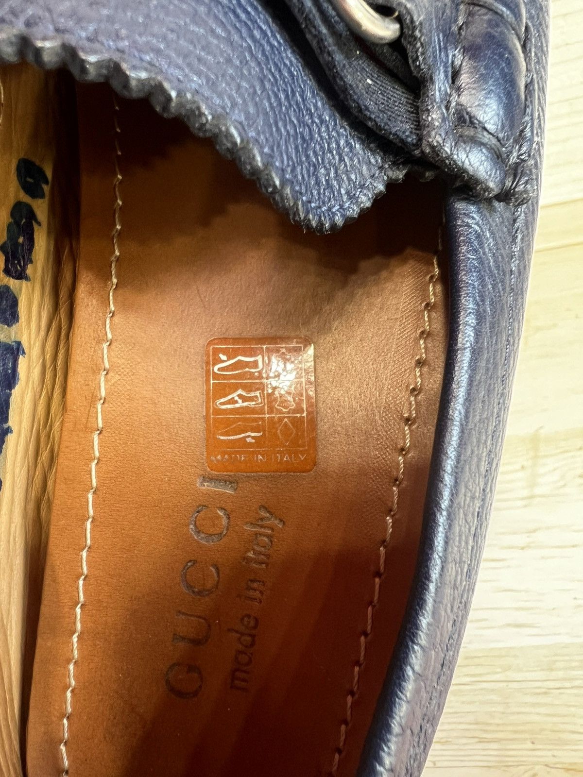 Gucci Gucci Dark Blue Leather Loafers Moccasins US 7.5 EU40.5 Size US 7.5 / EU 40-41 - 16 Thumbnail