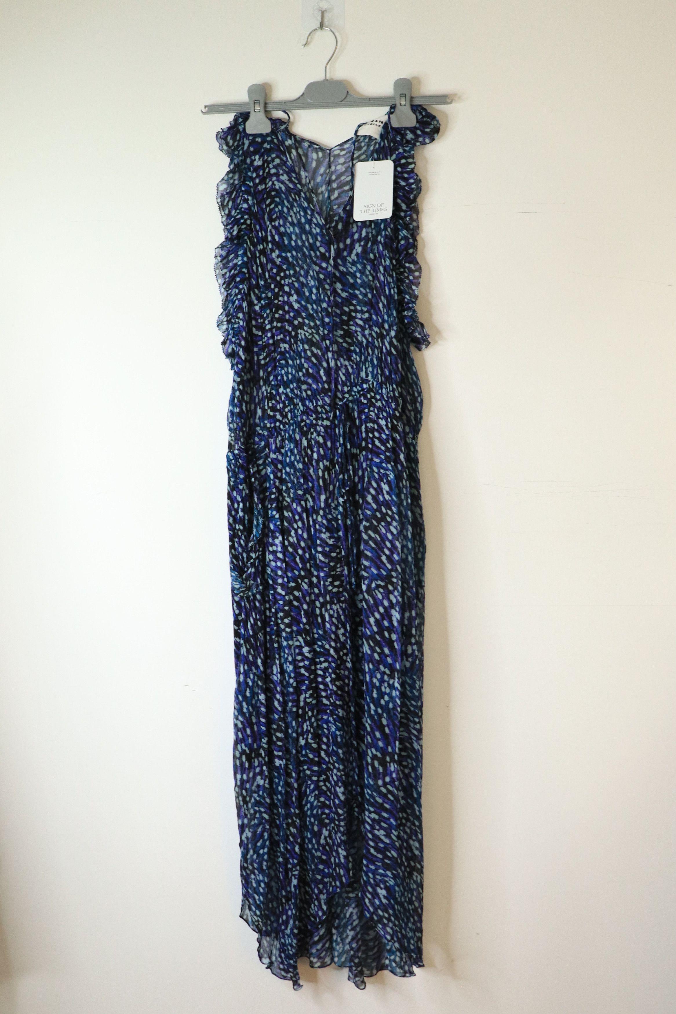 Other Blue chiffon printed slip dress - UK 12 Size M / US 6-8 / IT 42-44 - 1 Thumbnail