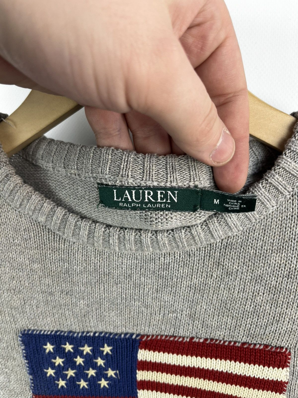 Polo Ralph Lauren Vintage Ralph Lauren sweater big logo USA American Flag knit Size M / US 6-8 / IT 42-44 - 11 Thumbnail