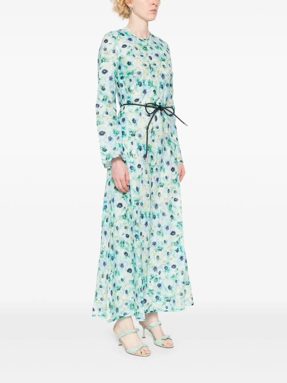 Zimmermann oc11z0525 Floral Print Maxi Dress in Multicolor Size M / US 6-8 / IT 42-44 - 3 Thumbnail