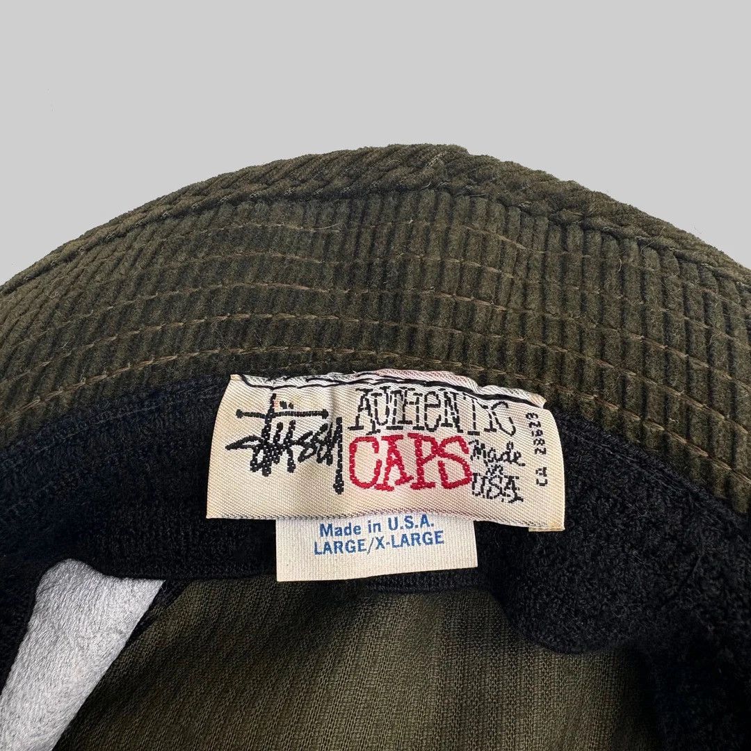 Vintage Stussy 1980 80s Vintage USA Made Logo Corduroy Bucket Hat Size ONE SIZE - 4 Thumbnail