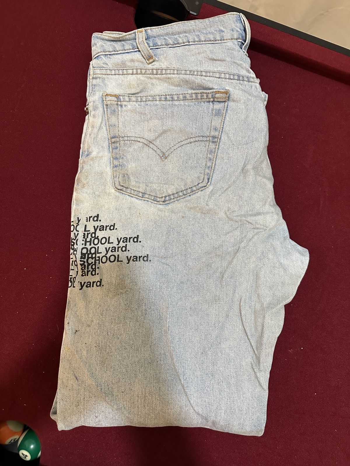 Levi's Levis schoolyard distressed jeans Size US 34 / EU 50 - 2 Thumbnail