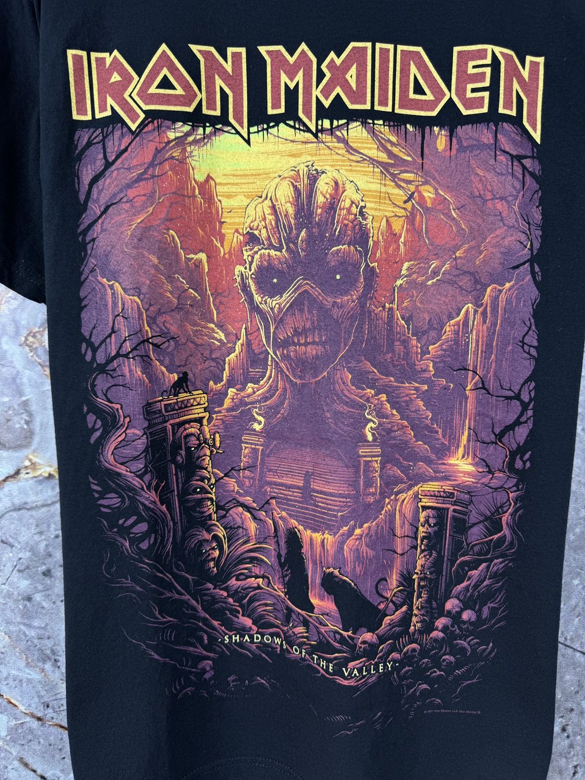 Iron Maiden Men’s Iron Maiden World Tour 2017 T-Shirt Size Medium Size US M / EU 48-50 / 2 - 6 Thumbnail