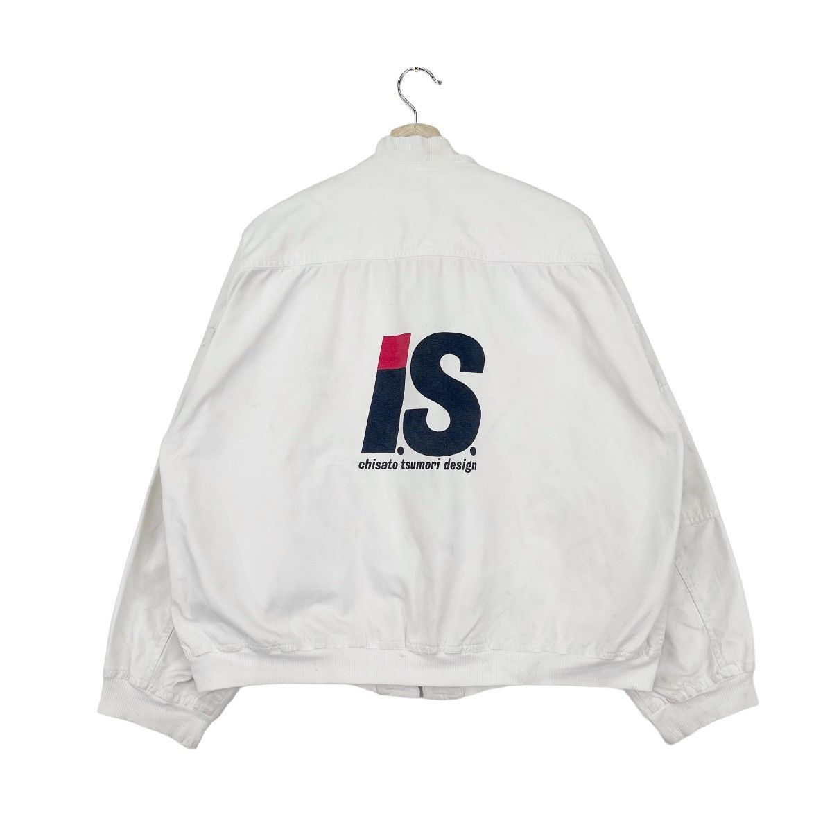 Issey Miyake 1980 White Cotton Bomber Jacket Size US L / EU 52-54 / 3 - 2 Thumbnail