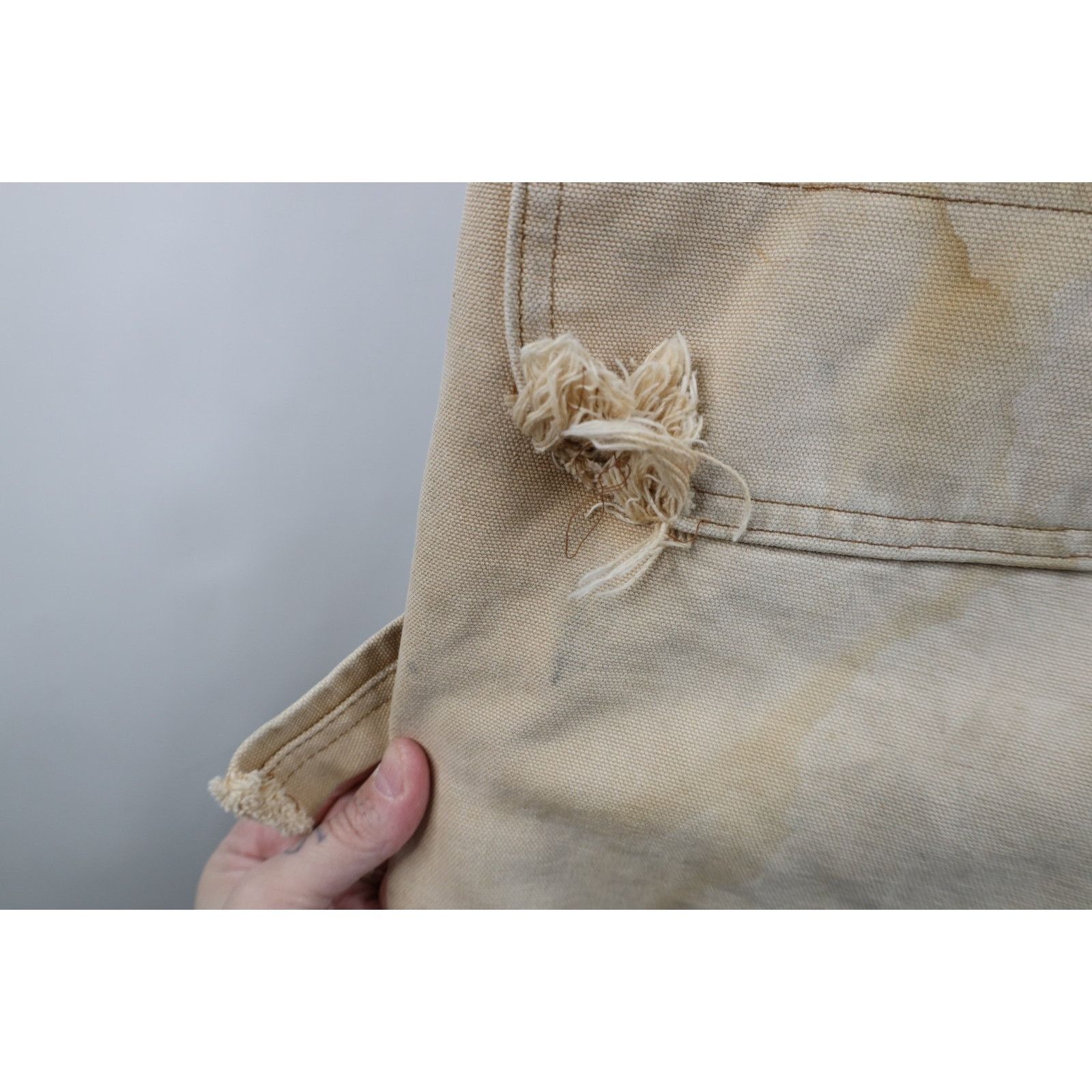 Carhartt Vintage 80s Carhartt Thrashed Quilted Canvas Coveralls Size US 40 / EU 56 - 20 Thumbnail