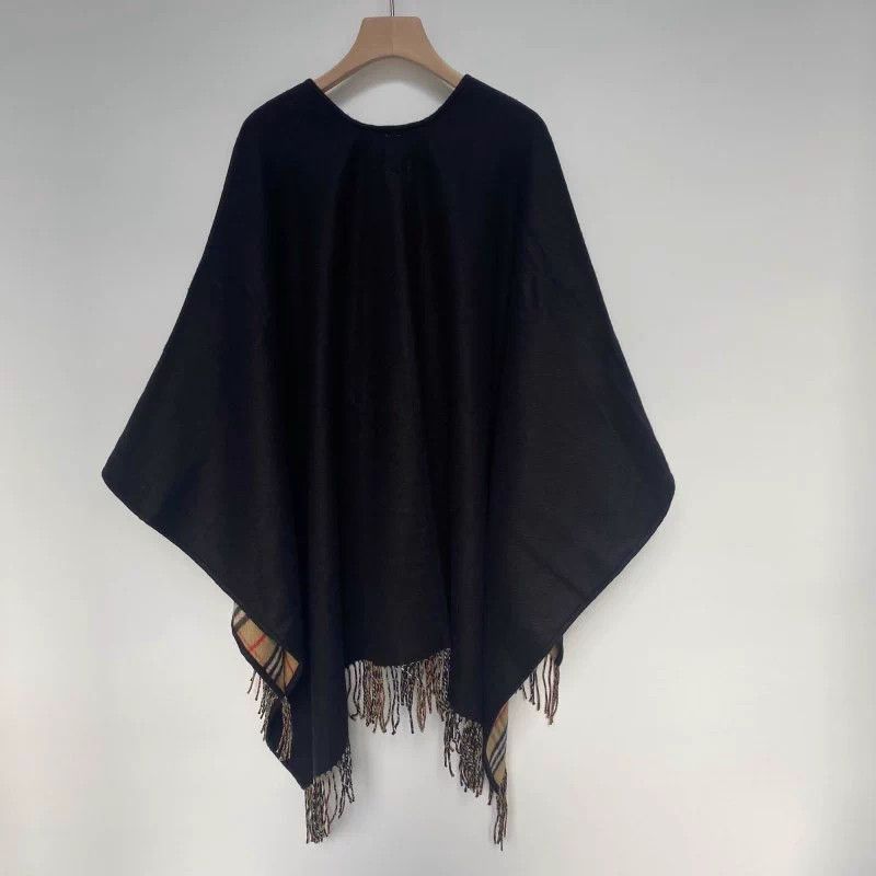 Burberry Burberry Black Shawl Coat 130x130cm Size ONE SIZE - 3 Thumbnail