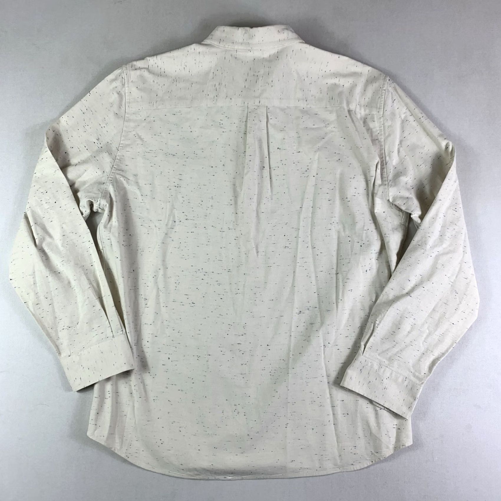 Vintage Line of Trade Shirt Mens XL Button Up Long Sleeve Heathered White Size US XL / EU 56 / 4 - 7 Thumbnail