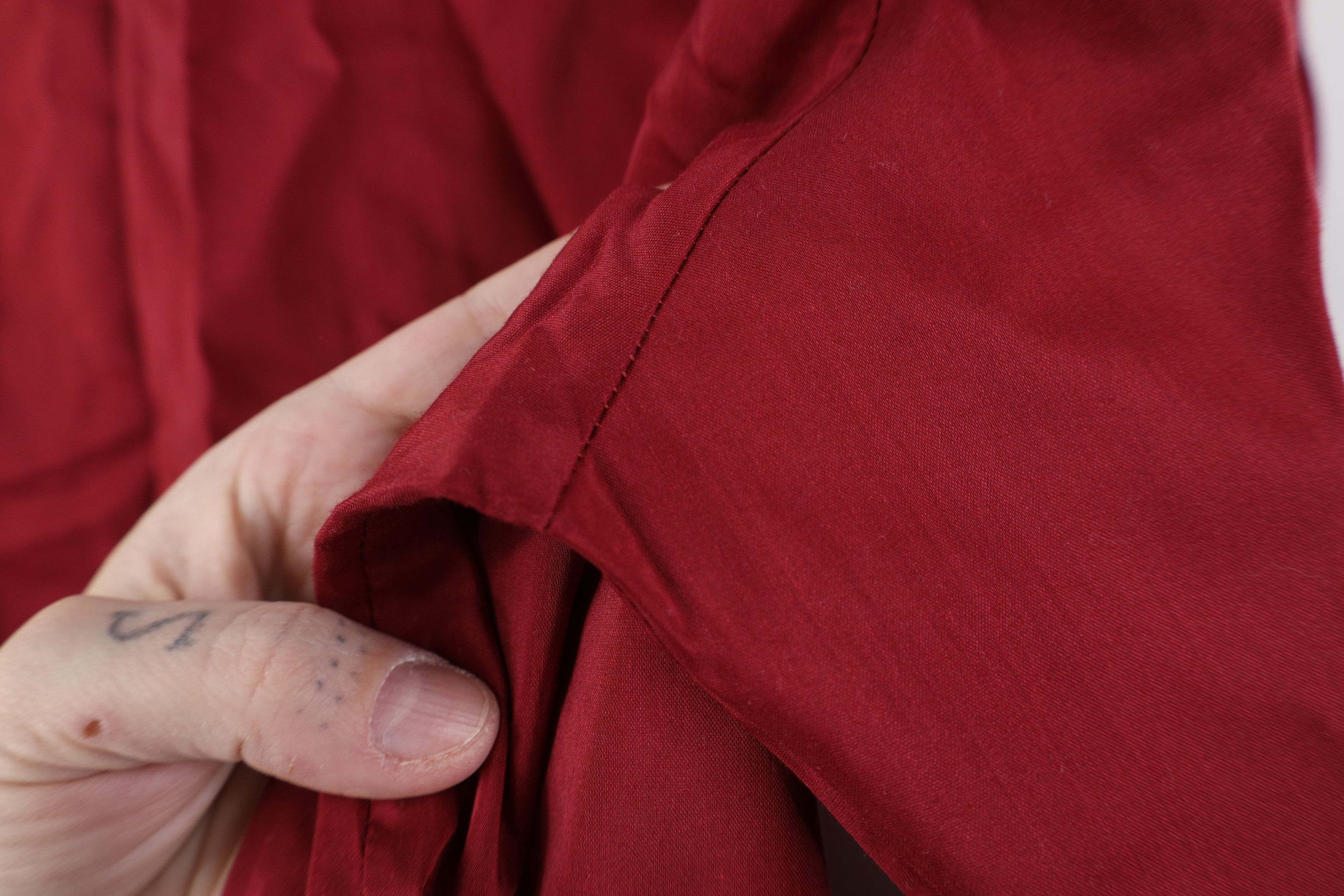 Vintage Vintage 60s 70s Streetwear Collar Button Shirt Red USA Size US M / EU 48-50 / 2 - 12 Thumbnail