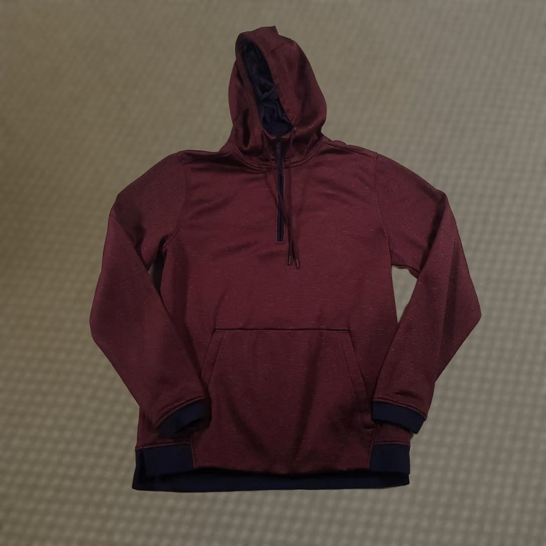Under Armour Under Armour Hoodie Mens Medium Red ColdGear Pullover Fitted Athletic Sweatshirt Size US M / EU 48-50 / 2 - 1 Thumbnail