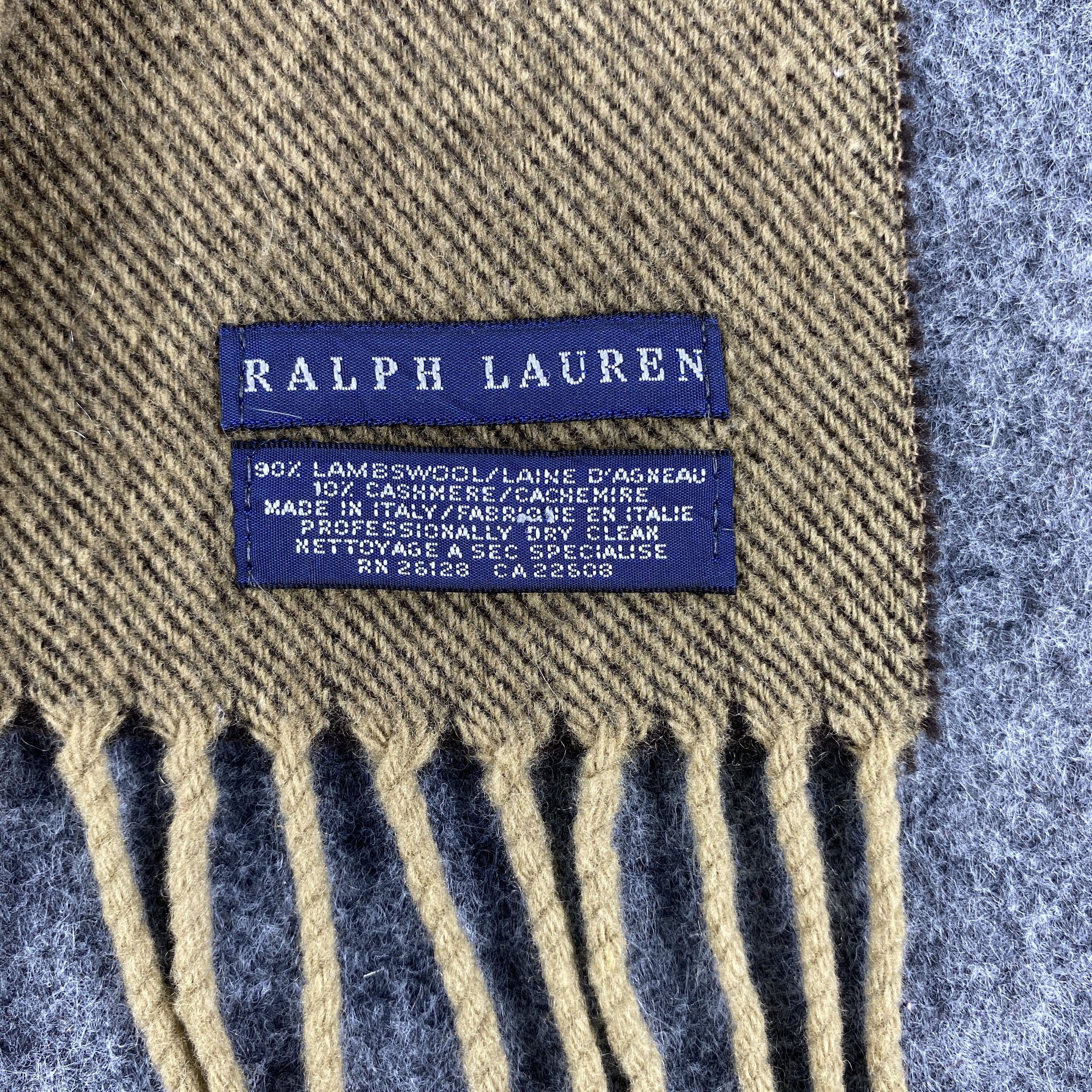 Polo Ralph Lauren × Vintage Polo Ralph Lauren Scarf # Muffler # Neckwear # D592 Size ONE SIZE - 3 Thumbnail