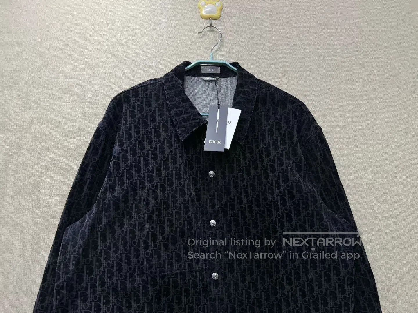 Dior DIOR Latest Black Suede Logo Denim Jacket. Size US L / EU 52-54 / 3 - 2 Thumbnail