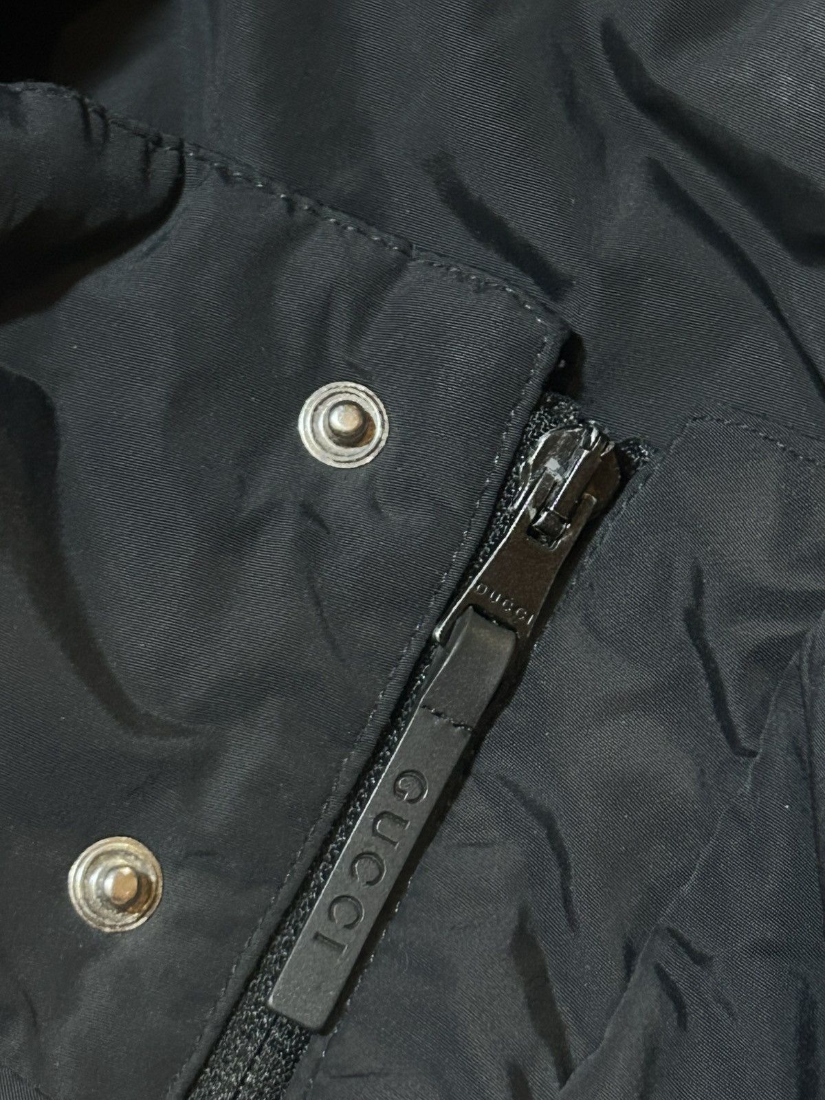 Gucci Gucci Technical Windbreaker Jacket Opium Style Total Black Size US L / EU 52-54 / 3 - 8 Thumbnail