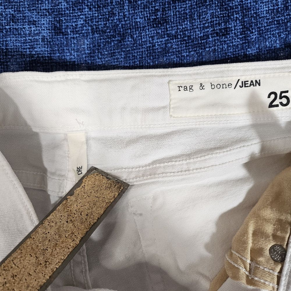 Rag & Bone Rag & Bone Dre Slim Boyfriend Jean White 25 Size 25" / US 0 / IT 36 - 5 Thumbnail