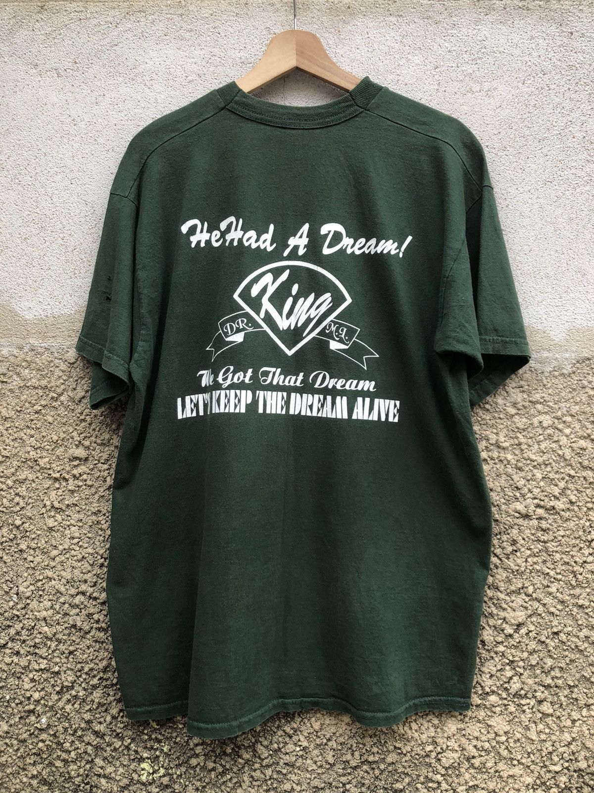 Rap Tees × Vintage Vintage 90s Martin Luther King Jr Tshirt Size US XL / EU 56 / 4 - 2 Thumbnail