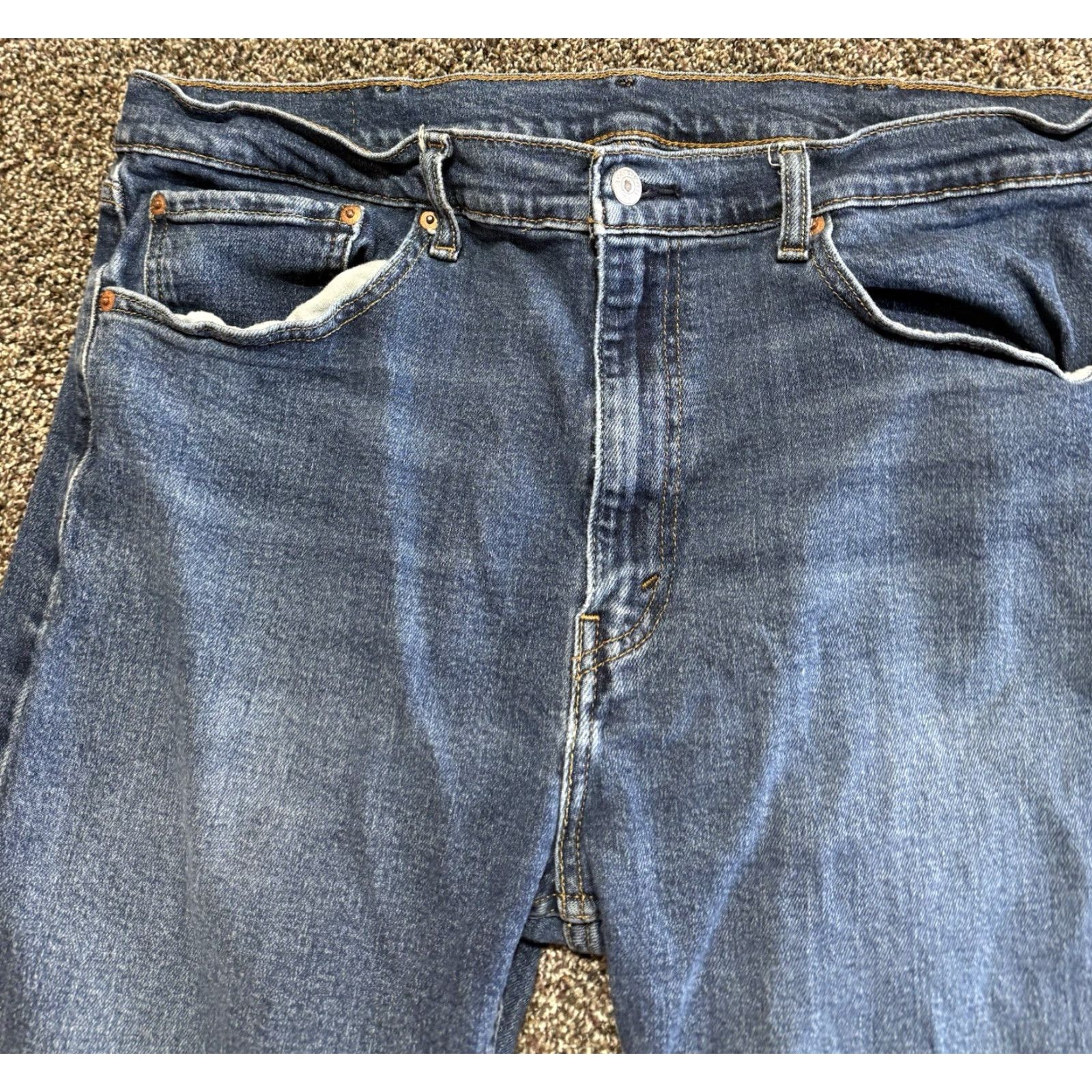 Levi's 505 Jeans 38 Regular Blue Denim Straight Mens 38x30 Lot of 2
