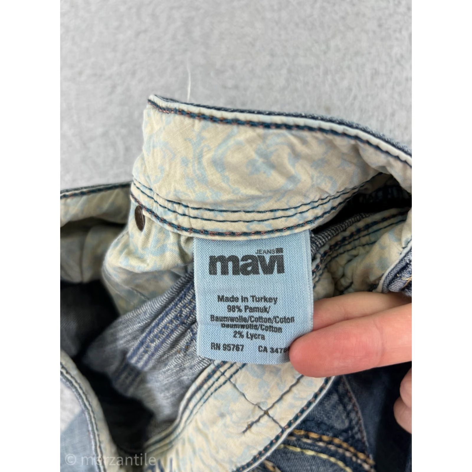 Mavi Mavi Women's Jeans Bootcut Size 29 Blue Denim Stretch Embroidered Distressed Cotton Women's Size 29" - 5 Thumbnail