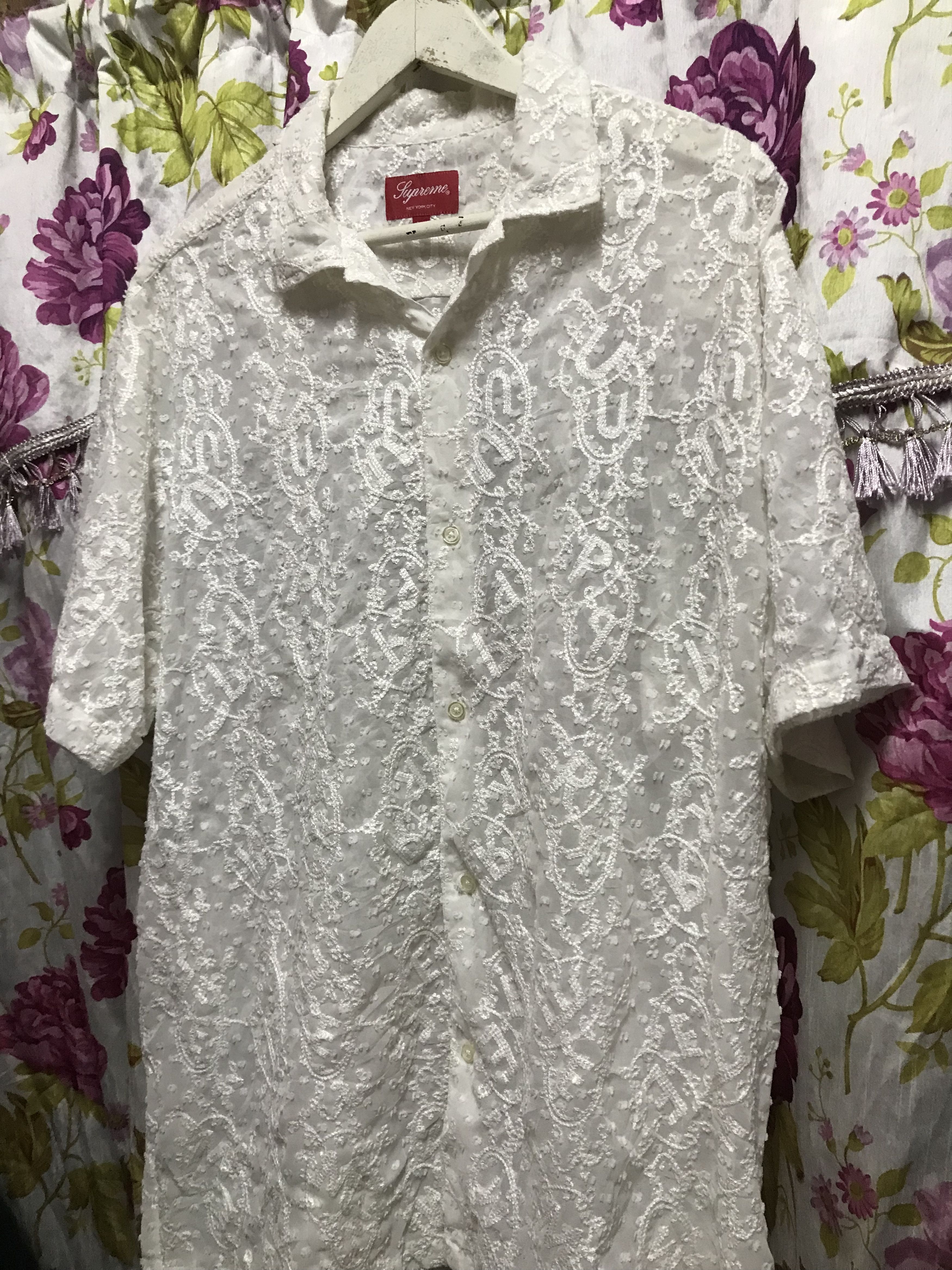 supreme chainstitch chiffon s/s shirt Supreme SUPREME シュプリーム