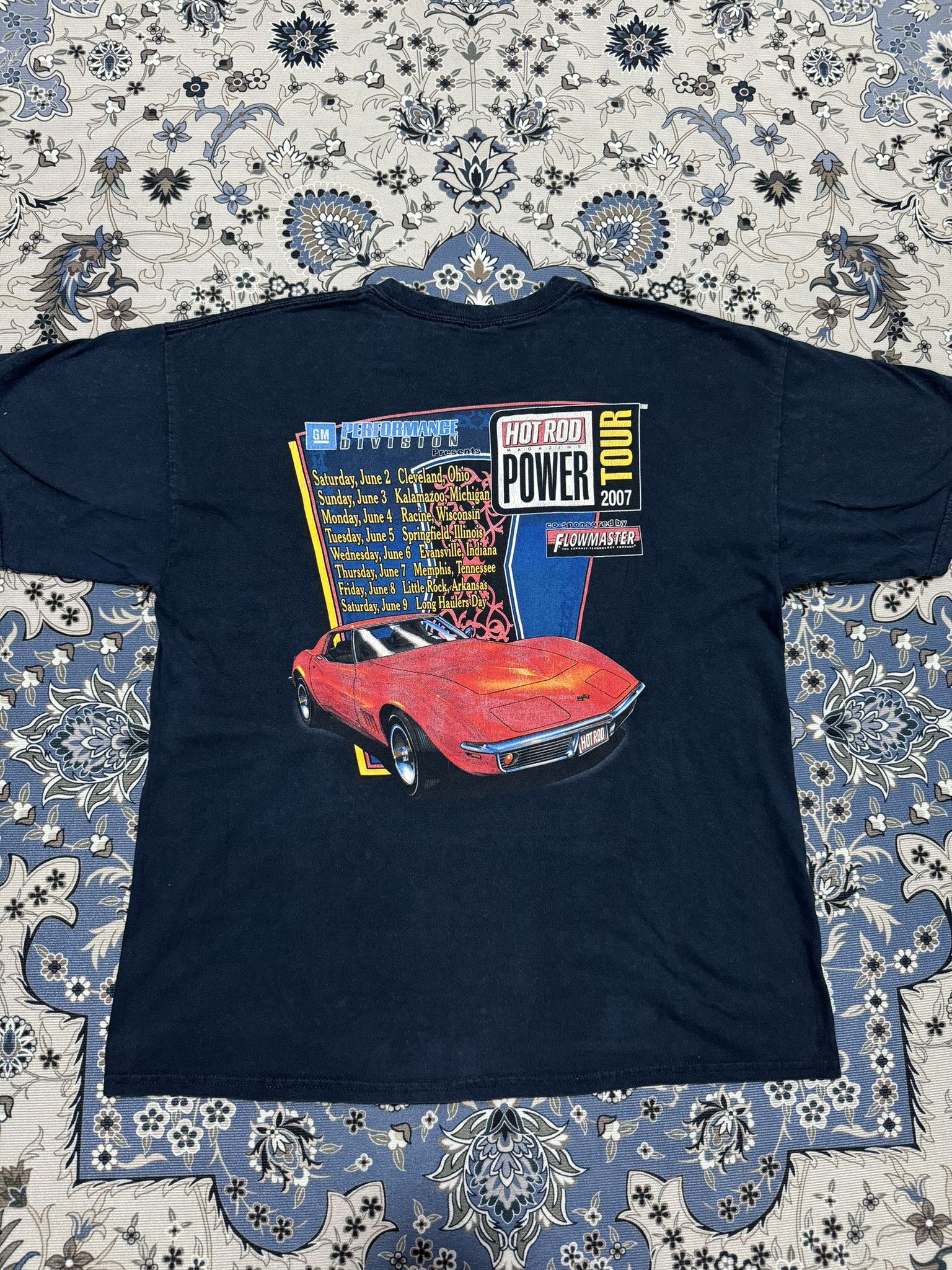 NASCAR × Vintage Vintage Y2K Hot Road Magazine Power Tour 07 T shirt Size US XL / EU 56 / 4 - 2 Thumbnail
