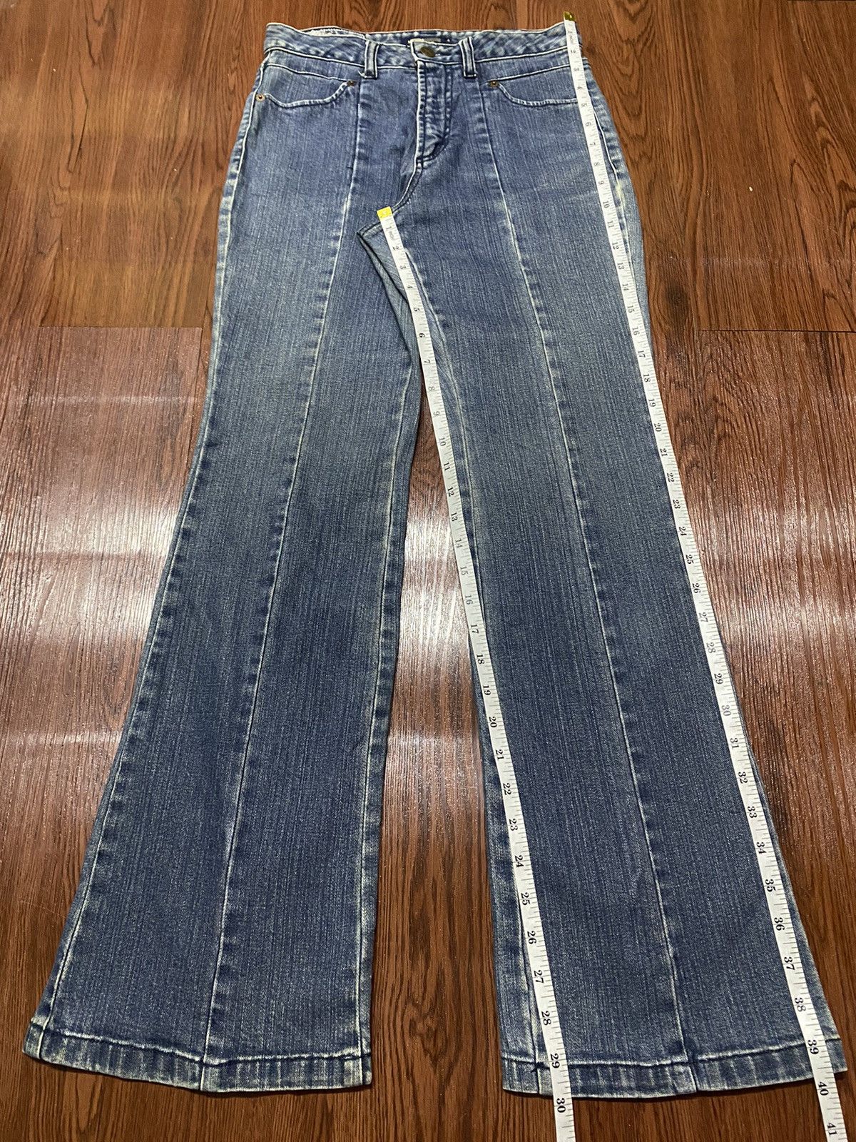 Michiko Koshino London Vintage Japanese Brands Blue Wash Flare Style Jeans Size 26" / US 2 / IT 38 - 12 Thumbnail