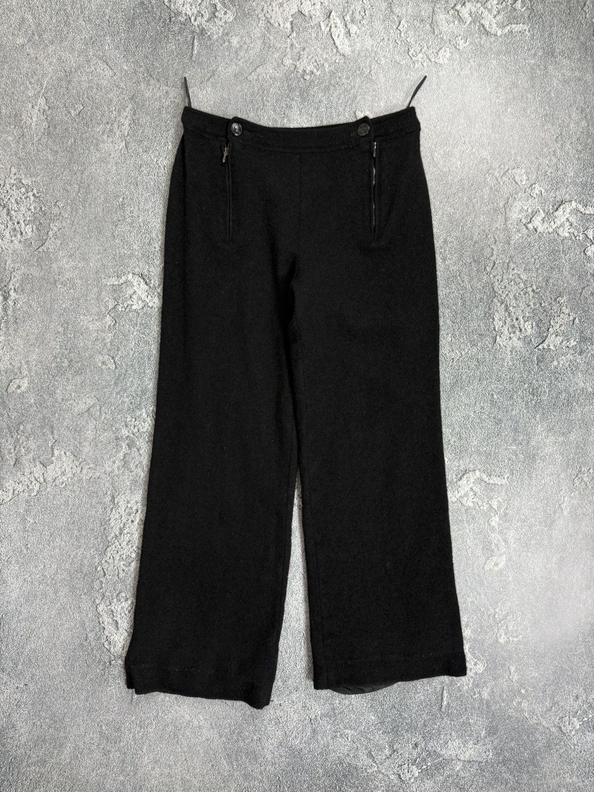 Chanel Chanel Vintage Wool Front adjustable waistband zip Pants Size 27" / US 4 / IT 40 - 4 Thumbnail