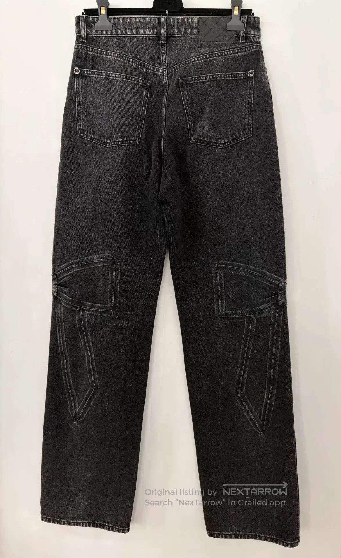 Chanel Chanel Black Bow Denim Jeans Size 38. Size US 38 / EU 54 - 2 Thumbnail