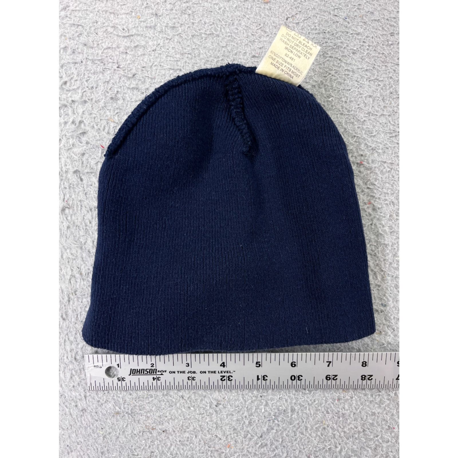 Vintage Otto Beanie Adult One Size Blue Knit Cotton Acrylic Logo Beanie Mens Size ONE SIZE - 5 Thumbnail