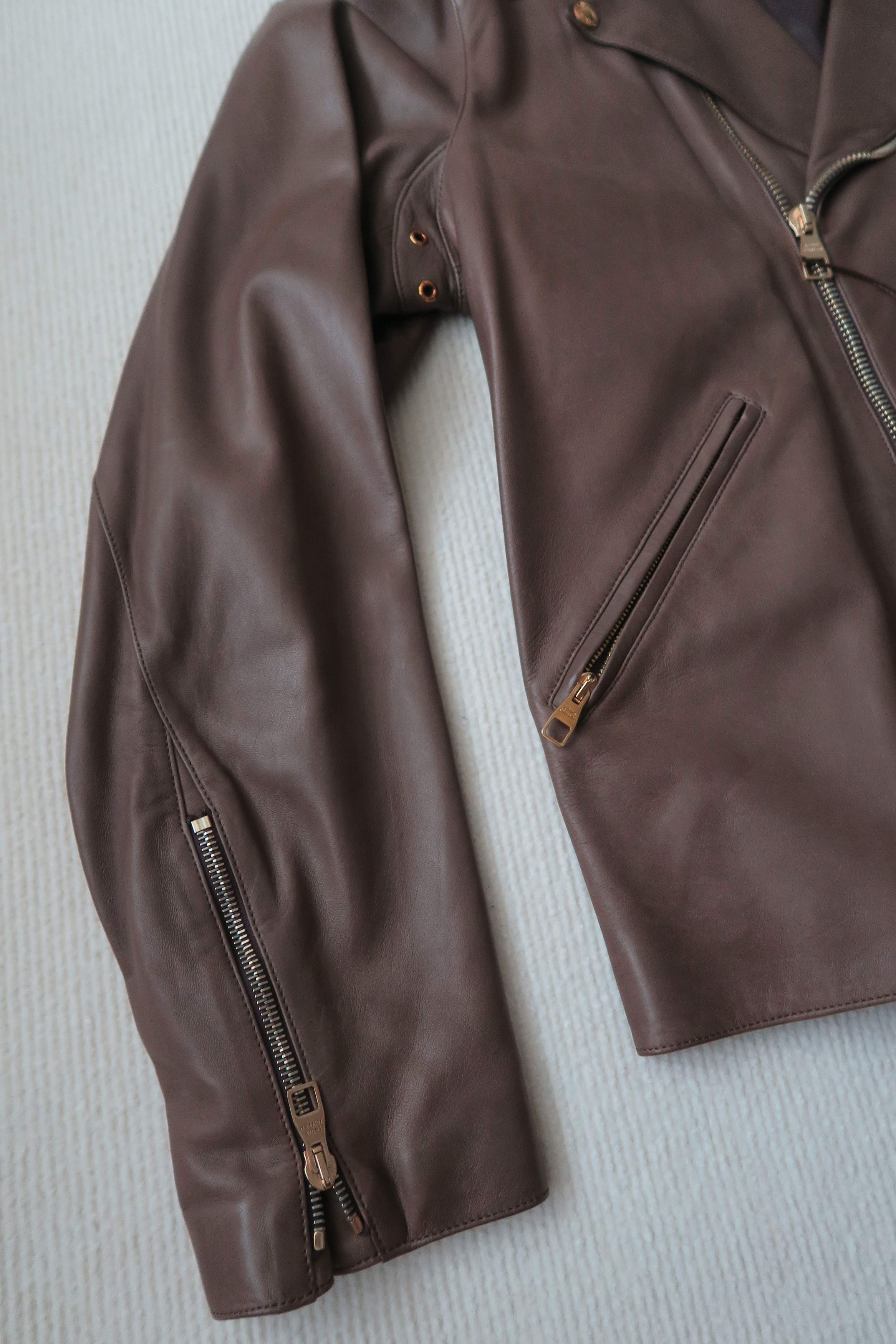 Louis Vuitton Louis Vuitton Biker Style Lambskin Leather Jacket Size US L / EU 52-54 / 3 - 9 Thumbnail