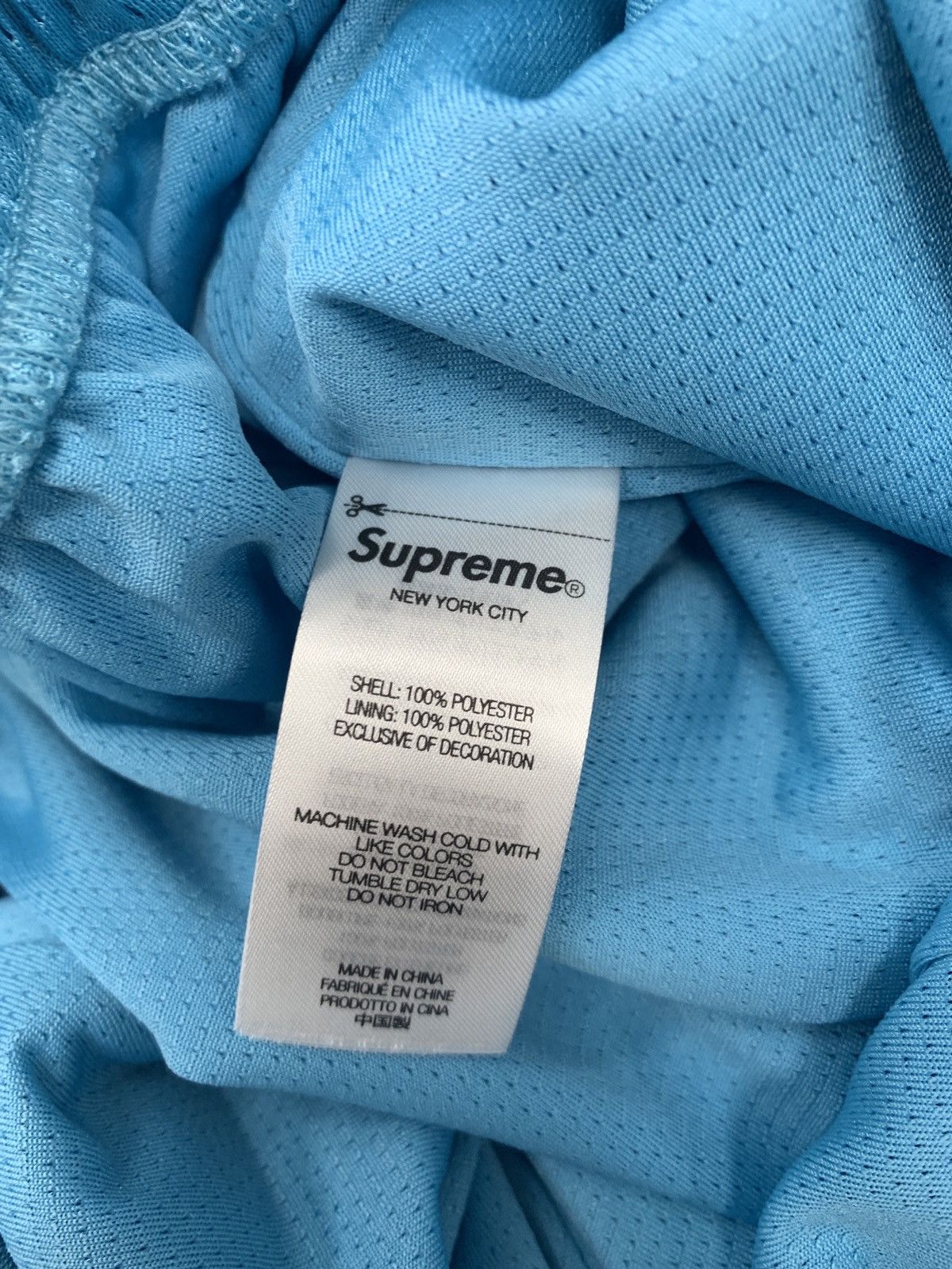Supreme Supreme Small Box Baggy Mesh Short (SS25) "Light Blue” Size US 32 / EU 48 - 5 Thumbnail