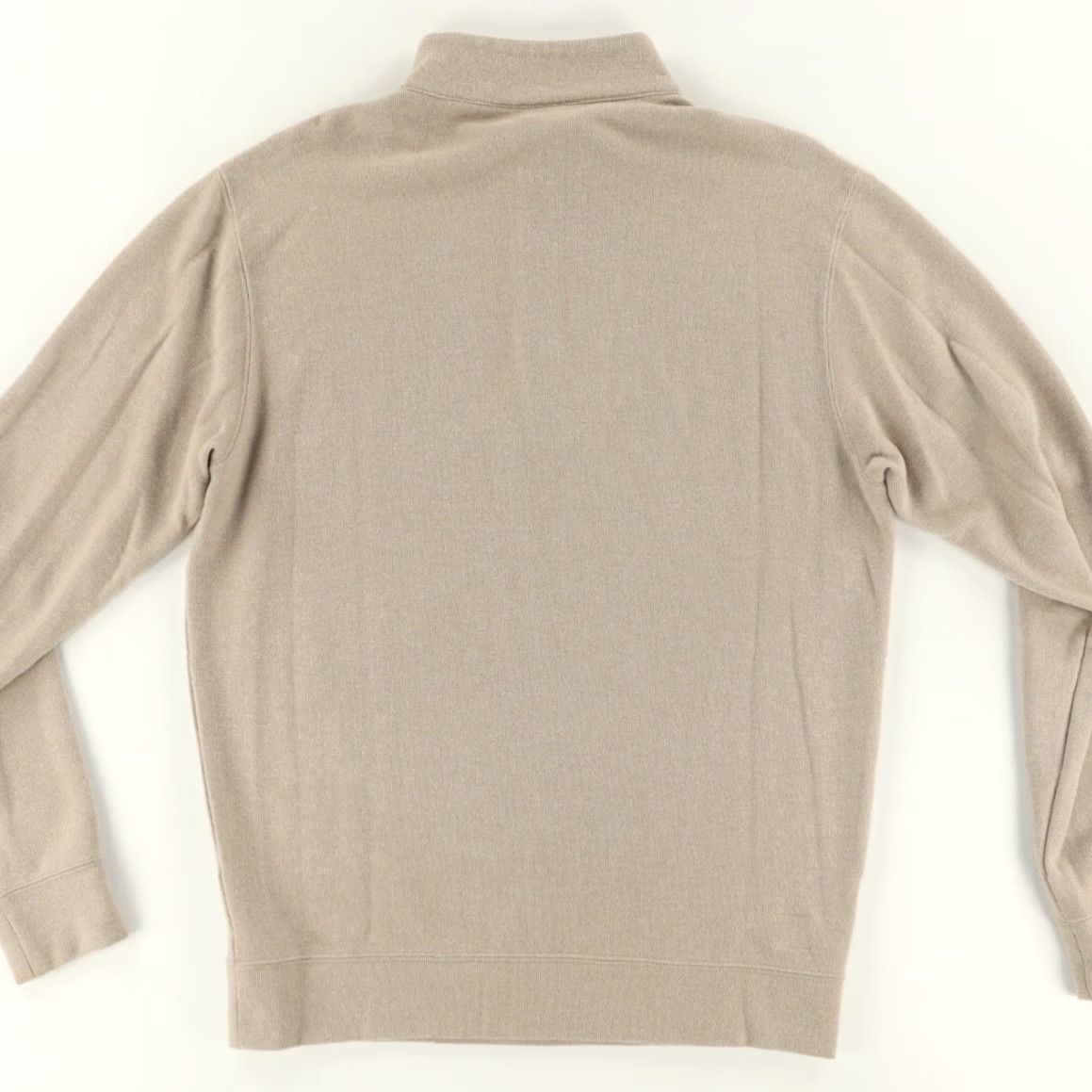 Peter Millar Peter Millar Knit 1/4 Zip Pullover Sweater Wheat Men L Shirt Size US L / EU 52-54 / 3 - 4 Thumbnail