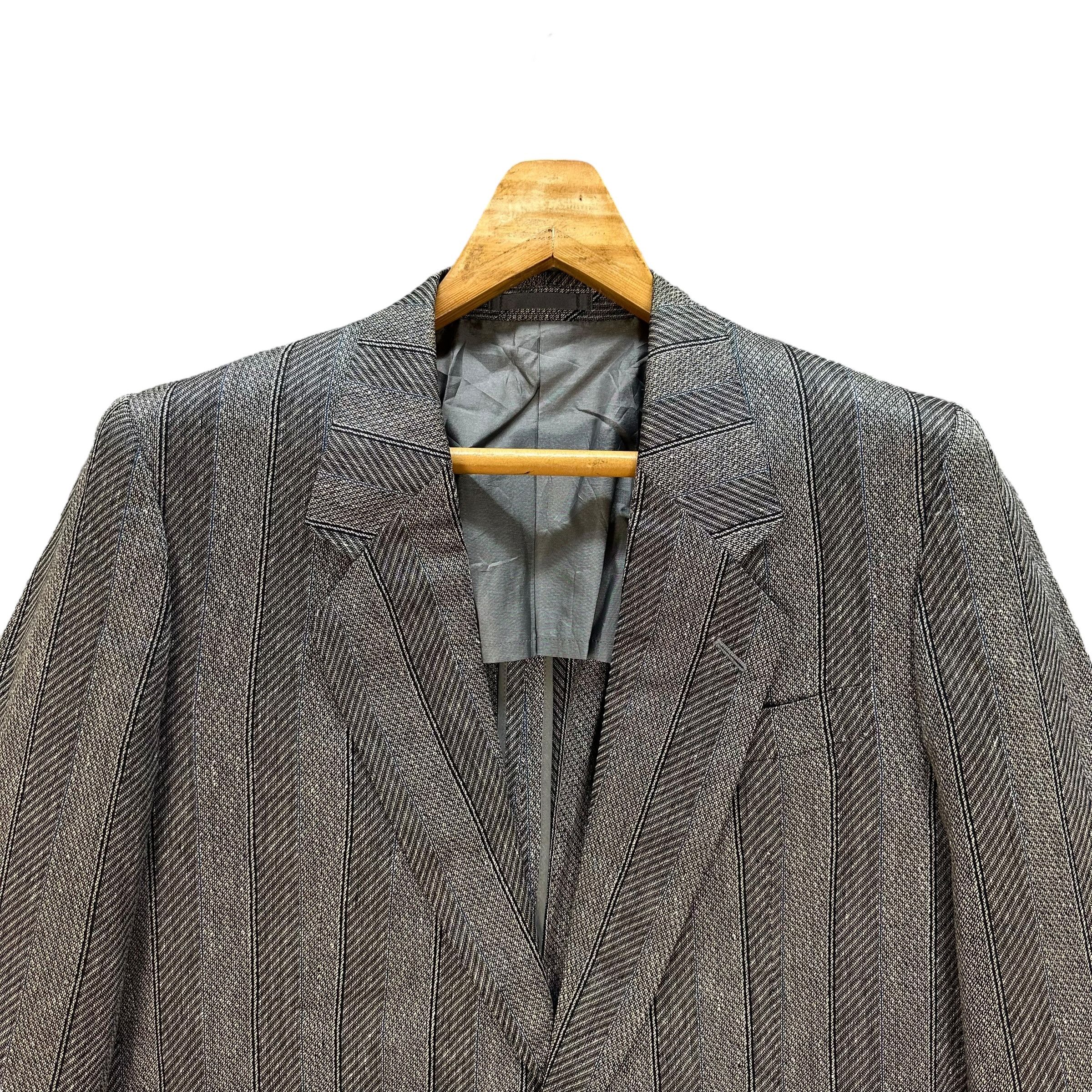 Lanvin LANVIN PARIS Stripe Suit Jacket Blazers #A56-1288 Size US M / EU 48-50 / 2 - 2 Thumbnail