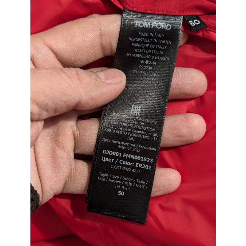 Tom Ford o1rshd1 Puffer Jacket in Candy Red Size US M / EU 48-50 / 2 - 20 Thumbnail