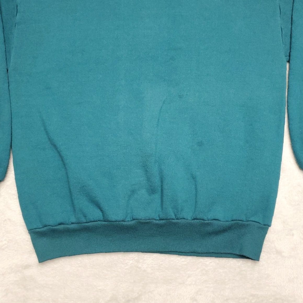 Jerzees VINTAGE Jerzees Sweatshirt Mens L Green Long Sleeve Pullover Crewneck Blank Size US L / EU 52-54 / 3 - 2 Thumbnail