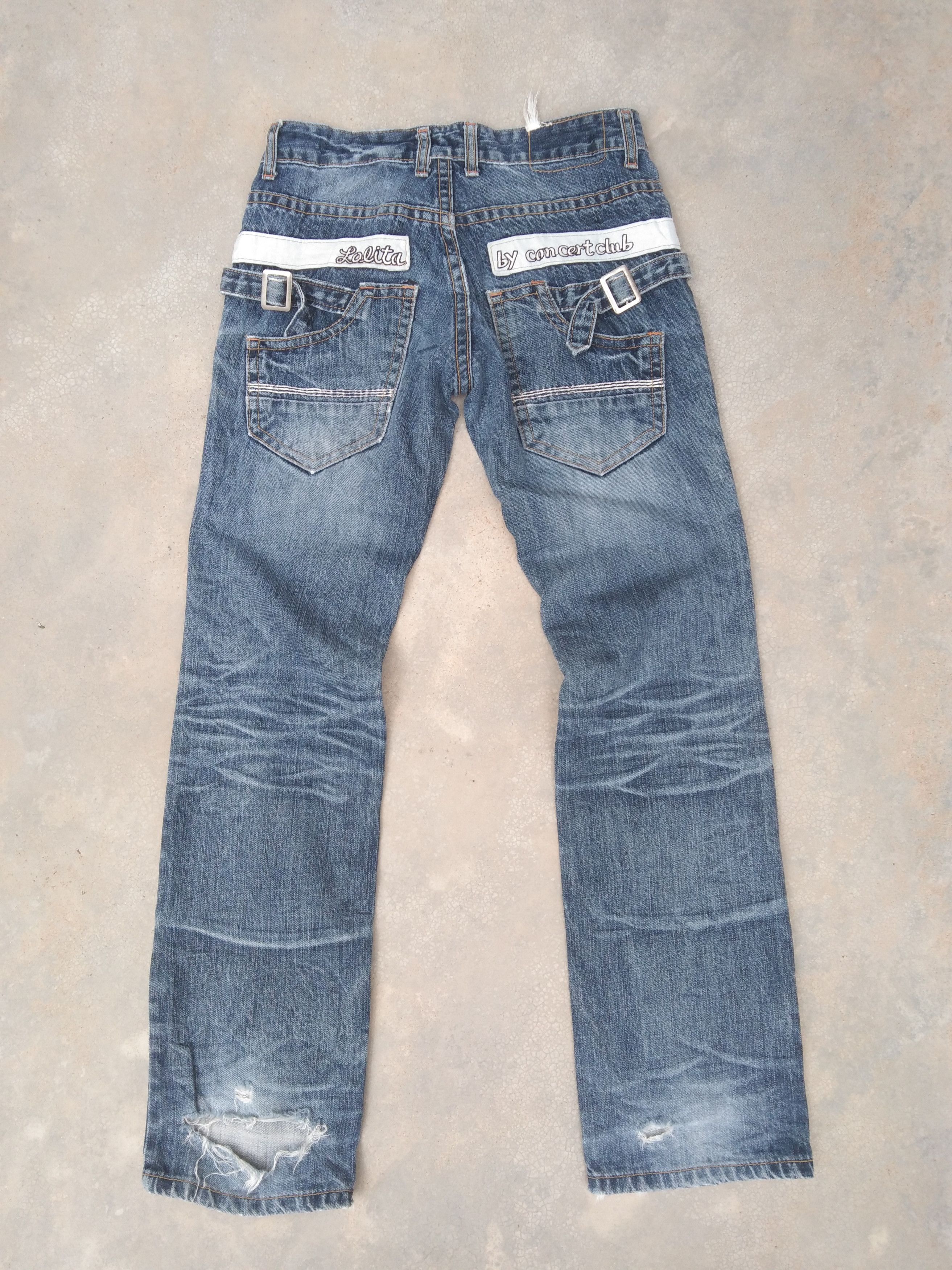 Japanese Brand × Jean × Vintage Vintage Distressed Yoshitomo Nara Lolita Jeans 28x30 Size US 28 / EU 44 - 1 Thumbnail