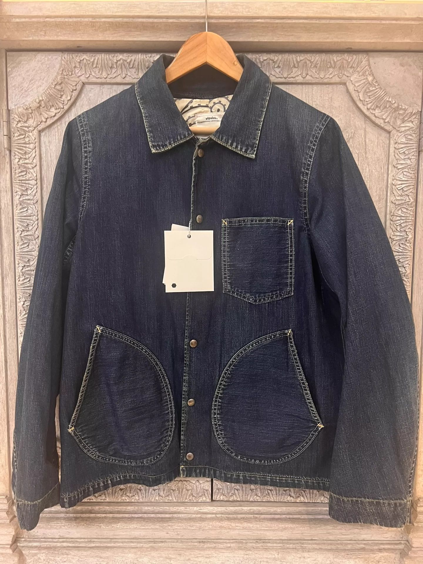 Visvim VISVIM CUNNINGHAM SMOCK（ DAMAGED MOLESKIN ） | Grailed