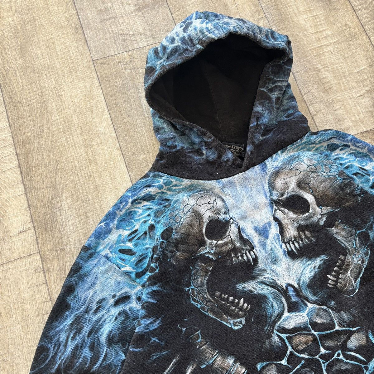Other Skulls and Bones Flaming Spine All Over Print Hoodie size M Size US M / EU 48-50 / 2 - 3 Thumbnail