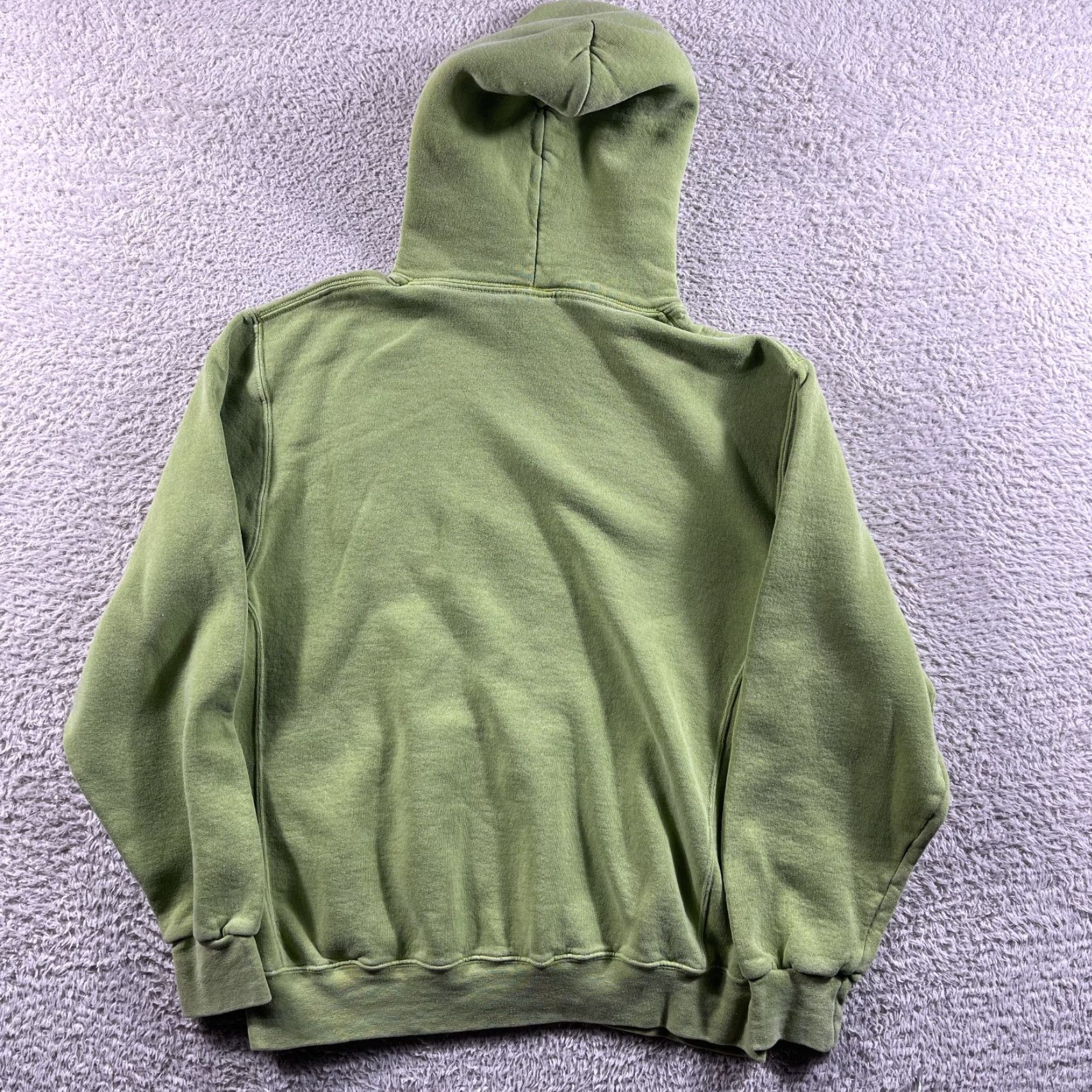 Russell Athletic VINTAGE Russell Athletic Hoodie Sweatshirt Mens Large Lime Green Pullover YZY Y2K Yeezy Size US L / EU 52-54 / 3 - 2 Thumbnail