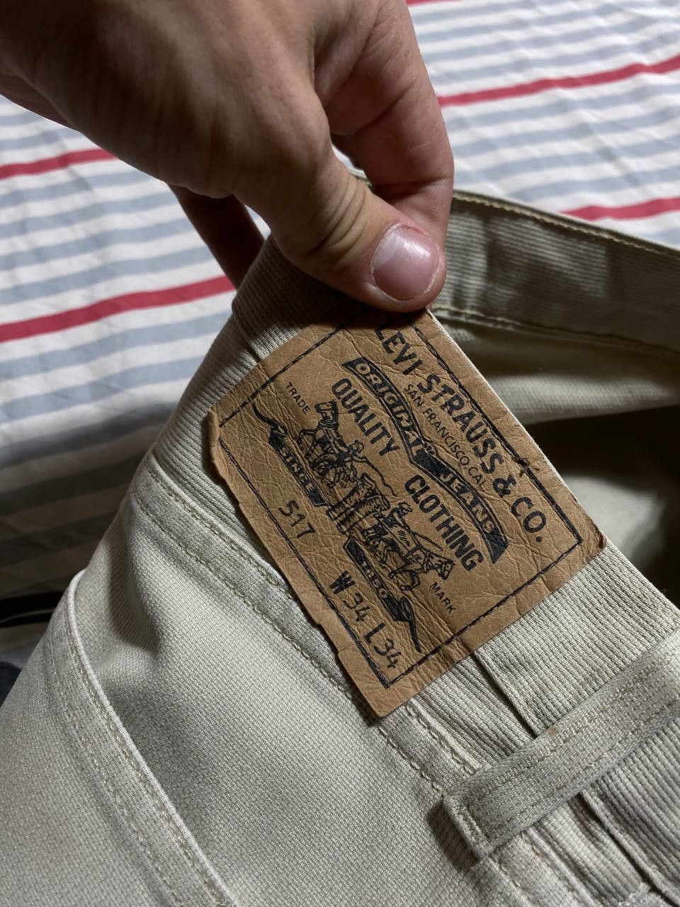 Levi's × Vintage Levis 517 Vintage Mens Denim Pants Y2K Jeans Size US 34 / EU 50 - 3 Thumbnail