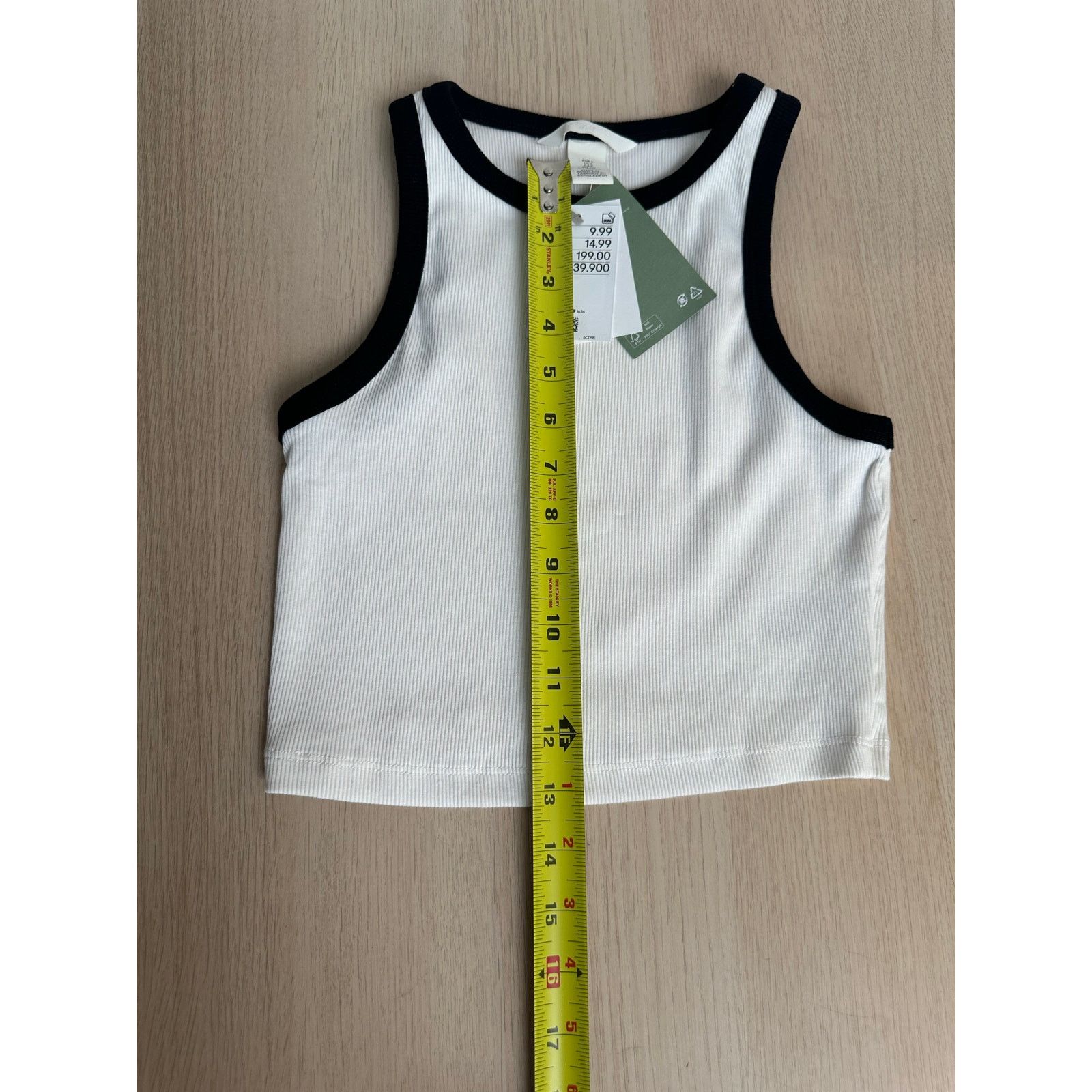 H&M H&M Cotton Ribbed White Tanktop - New Size S / US 4 / IT 40 - 4 Thumbnail