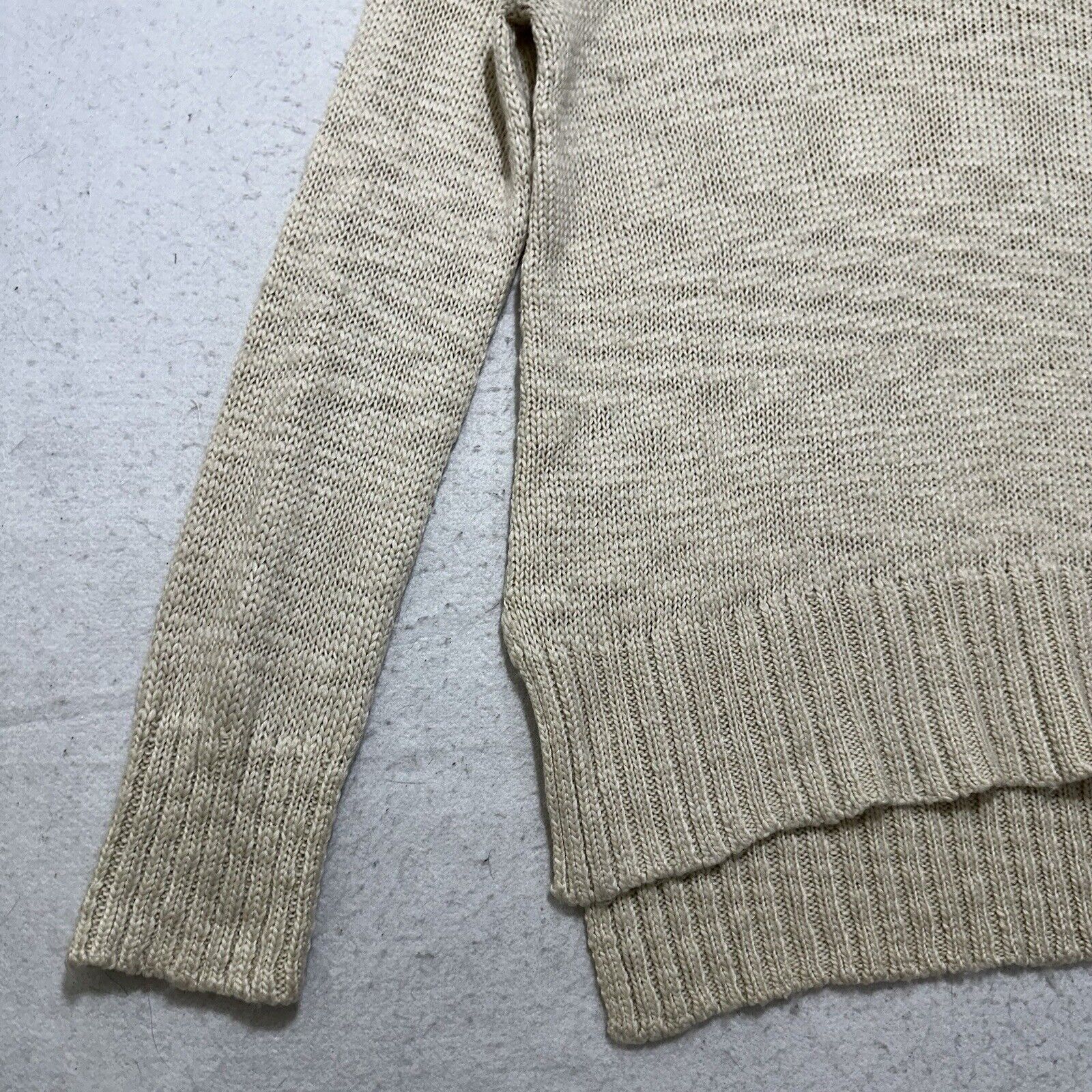 H&M H&M Medium Cowl Neck Wool Blend Pullover Sweater Beige Knit Size M / US 6-8 / IT 42-44 - 7 Thumbnail