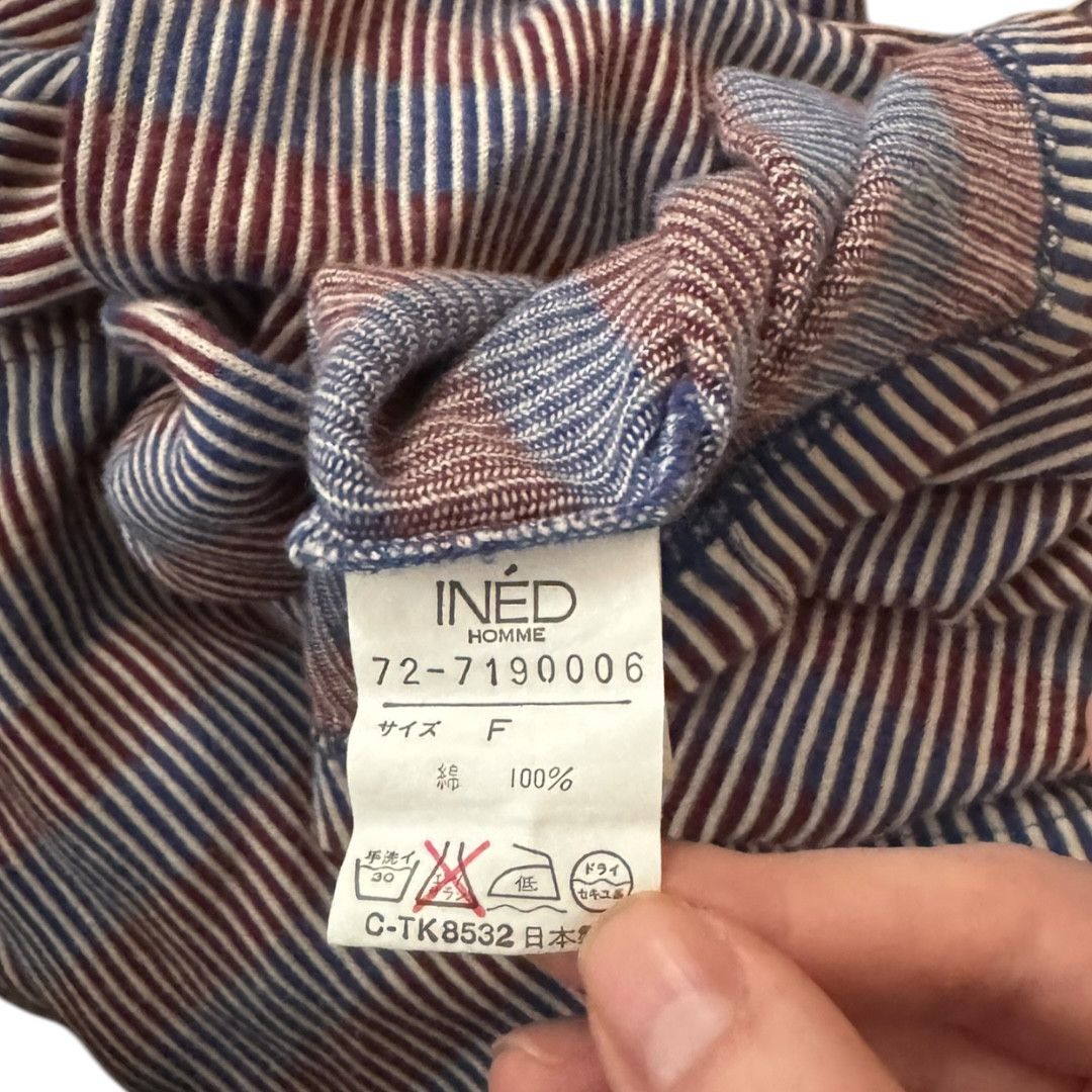 Yohji Yamamoto INÉD Homme (by Yohji) Striped Ribbed Knit Long Sleeve Size US M / EU 48-50 / 2 - 3 Thumbnail