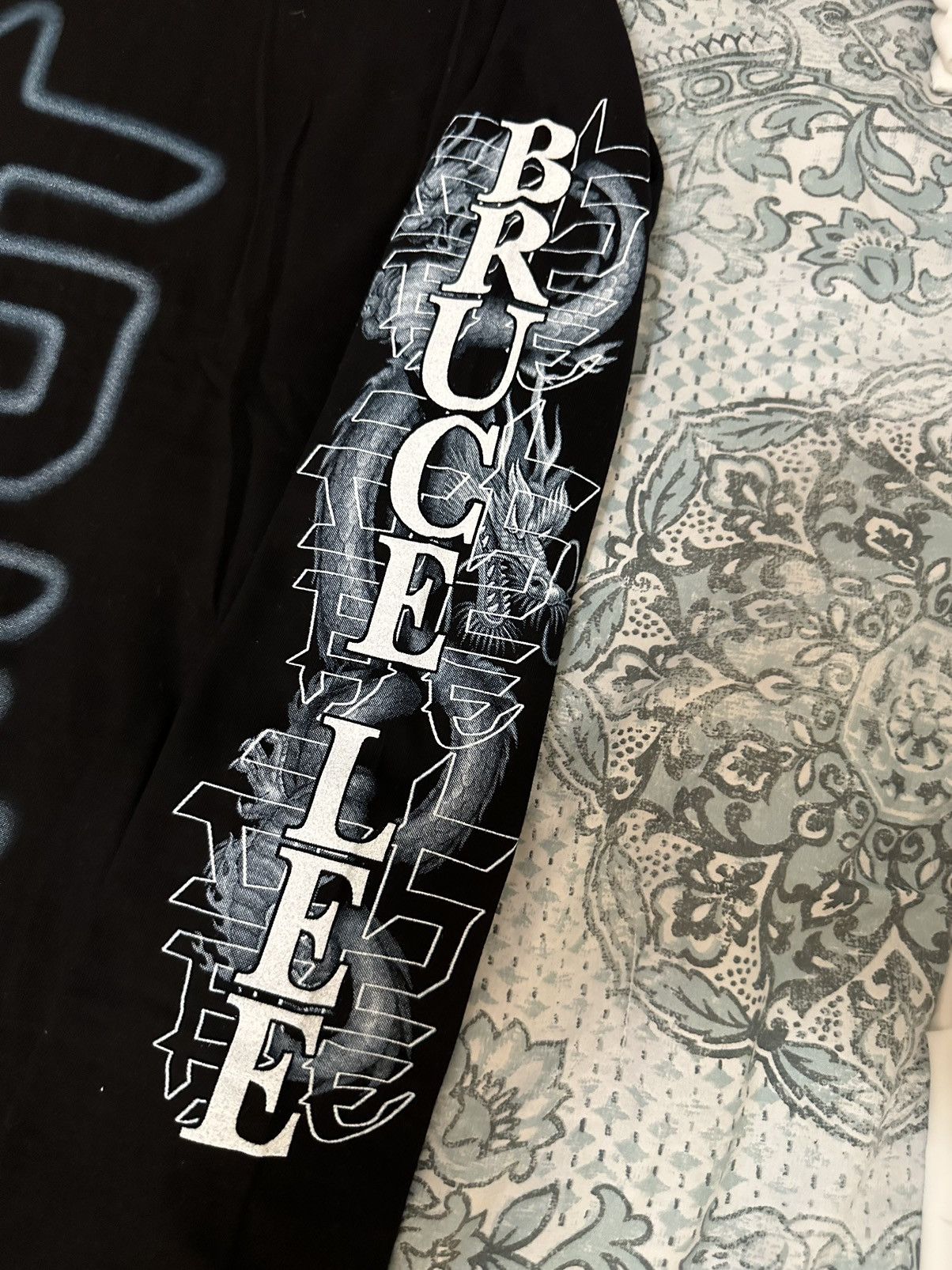 Vintage Vintage 90s single stitch Bruce Lee the dragon long sleeve Size US XL / EU 56 / 4 - 6 Thumbnail