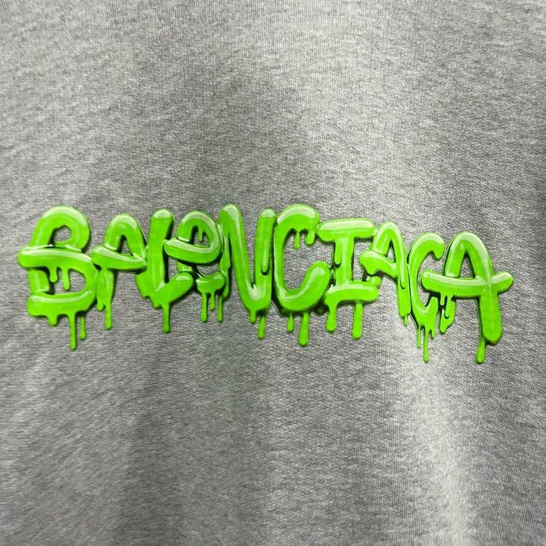 Balenciaga Balenciaga Grey logo hoodie Size US M / EU 48-50 / 2 - 3 Thumbnail