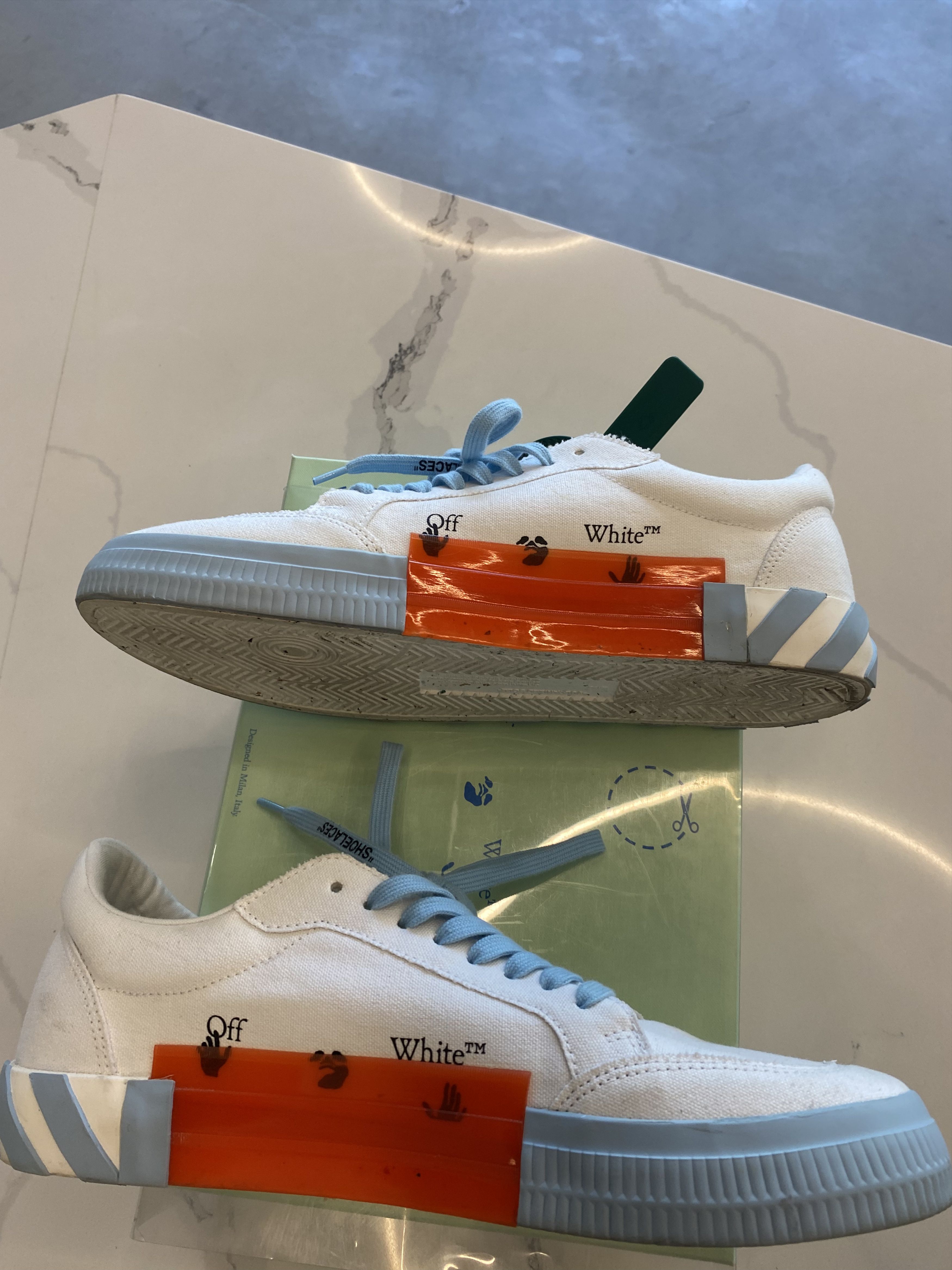 Off-White Off White Vulc Canvas Low Sneaker Size US 13 / EU 46 - 3 Thumbnail